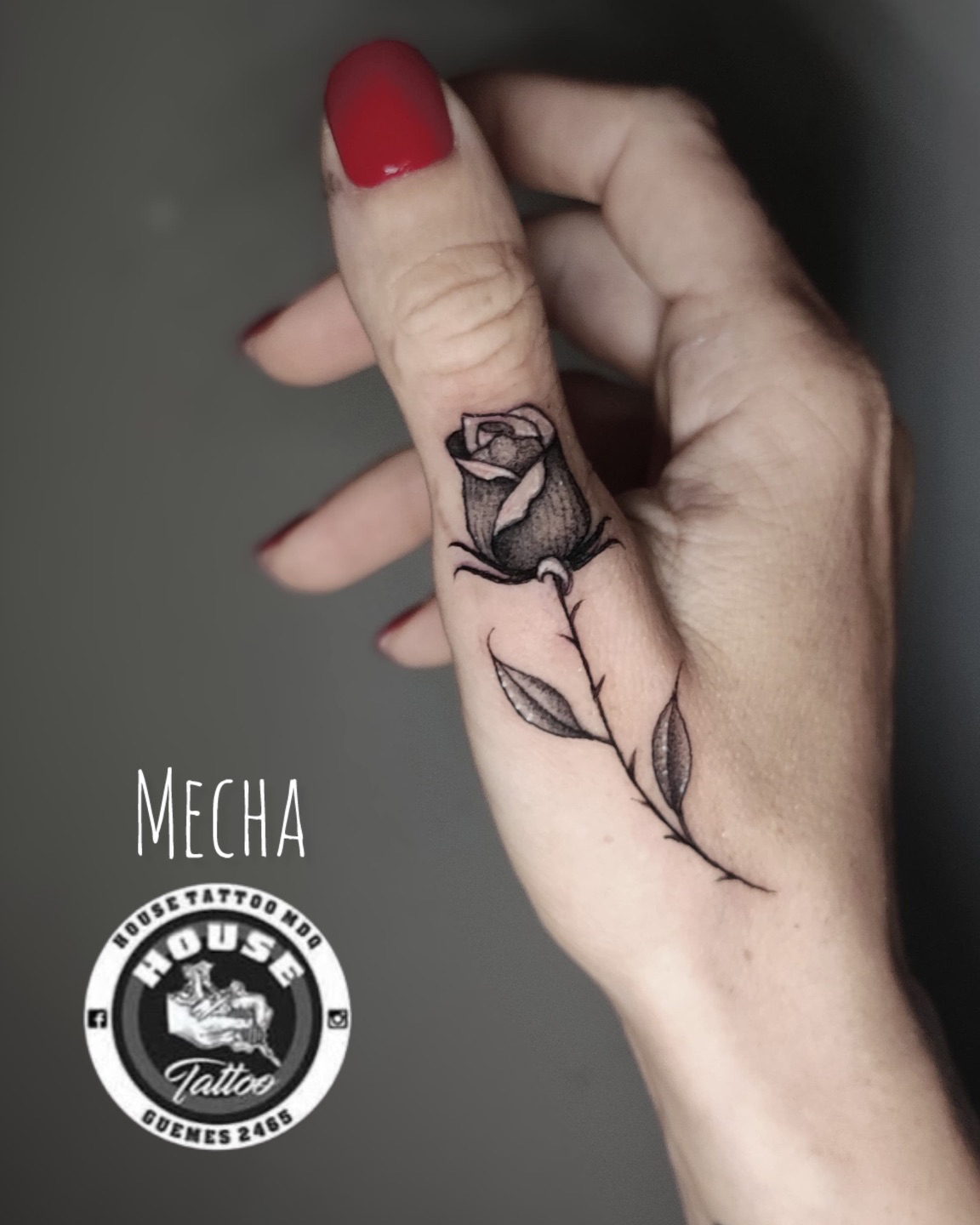 Tatuaje en blanco y negro · House Tattoo